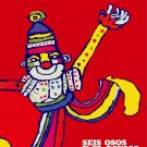 8206.Seis osos y el payaso.czech film.clown runs.POSTER.movie decor graphic art