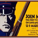 9064.Land and sea.US marines.soldier with guns.POSTER.decor Home Office art