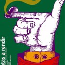 8339.Cuba baila.sketch of trumpet.ICAIC.POSTER.movie decor graphic art