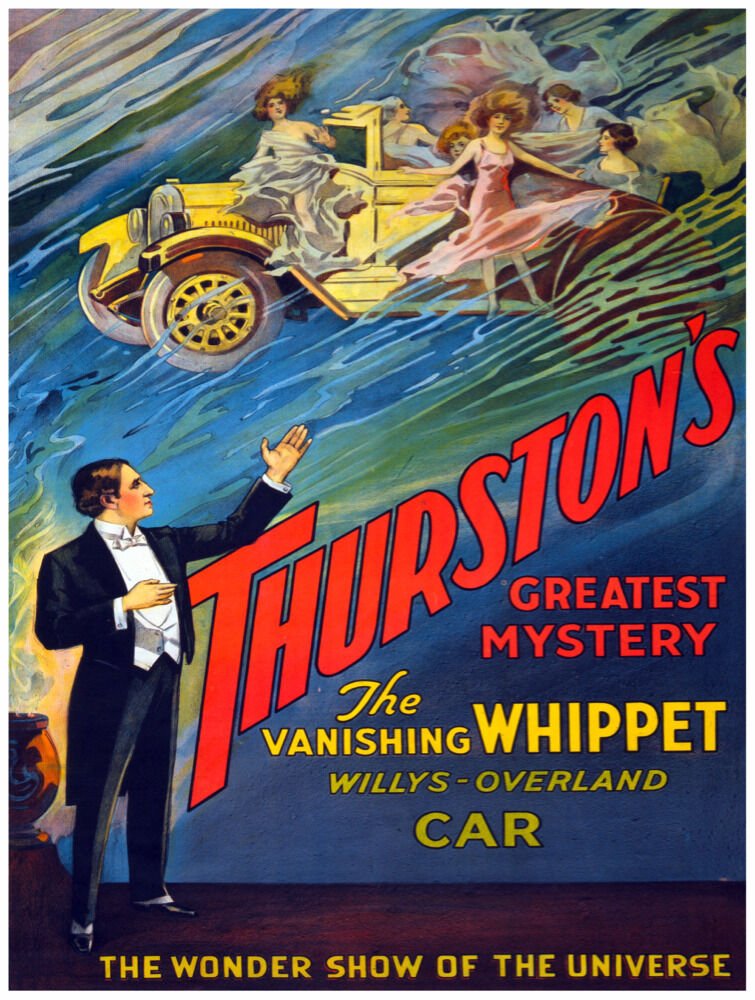 7628thurstons Great Mysterythe Vanishing Whippetposterart Wall Decor