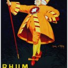 7575.Rhum Charleston.Man with yellow and red hat posing.POSTER.art wall decor