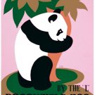7543.Brookfield zoo.panda hugging tree.federal art project.POSTER.art wall decor
