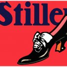 7703.Stiller.black shoe with medium sized heel.POSTER.art wall decor