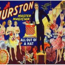 7601.Thurston.master magician.man with hand in hat.POSTER.art wall decor