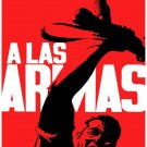 8124.A las armas.revolutionist holds up weapon in triumph.POSTER.art wall decor
