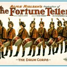 7501.The fortune teller.Line of eight boys with drums.POSTER.art wall decor