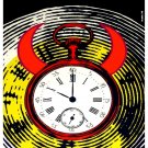 5069.los celos y la medicina.polish film.red clock.POSTER.decor Home Office art
