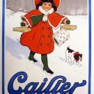 4635.Caifer.milch.chocolade.girl in red coat.winter.POSTER.decor Home Office art 4635.Caifer.milch.chocolade.girl in red coat.winter.POSTER.decor Home Office art