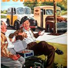 7689.Bohemia.men sititng together eating doughuts.POSTER.art wall decor
