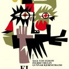 8504.EL rostro.swedish film.wacky looking jester.POSTER.movie decor graphic art