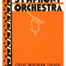 7475.Illinois Symphony orchestra.great northern theatre.POSTER.art wall decor