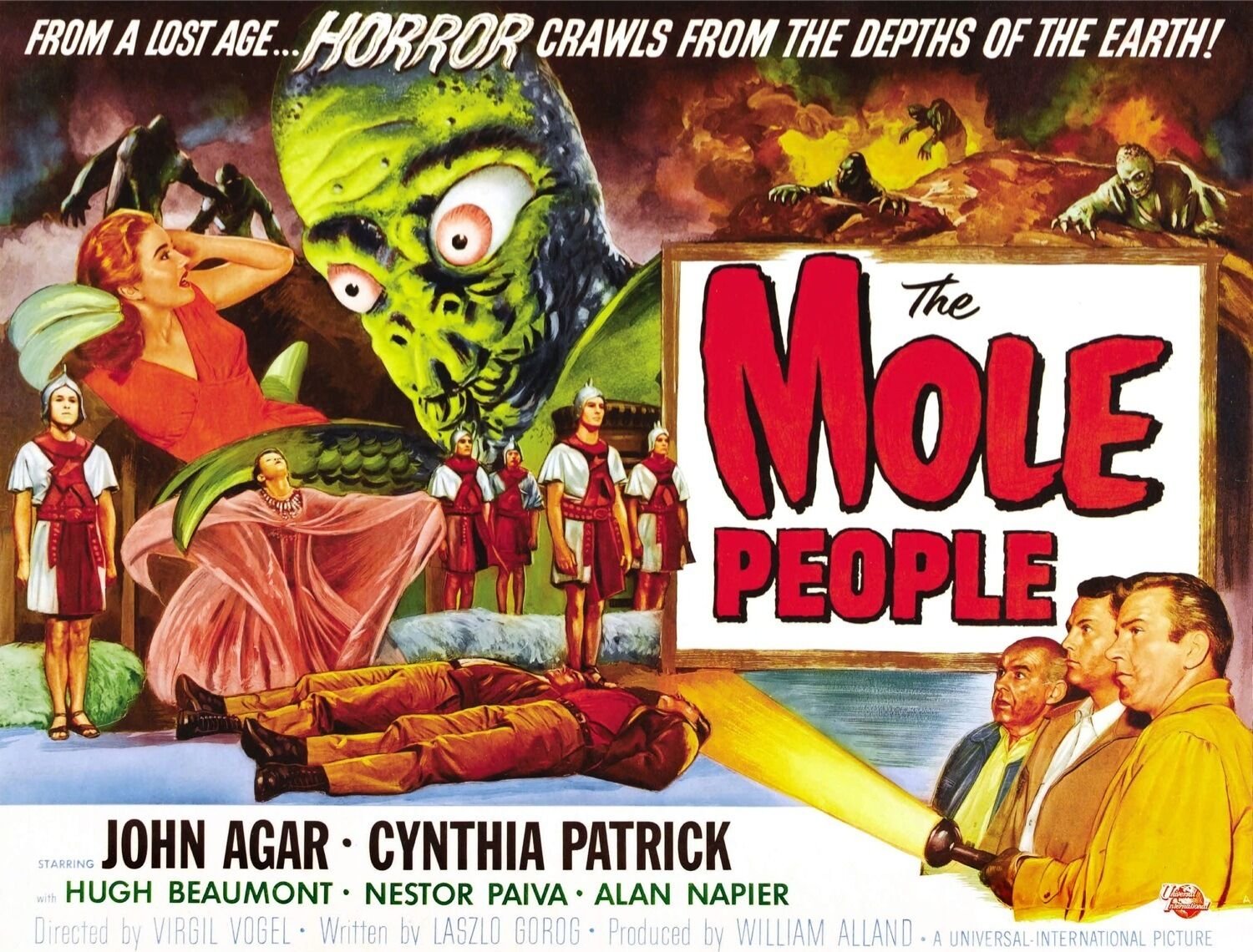 3344.The Mole People X sci-fi &Acirc;&nbsp;Horror movie film POSTER.Home Room Art decoration