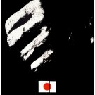 7189.Man's fist in dark shadows over japanese flag.POSTER.art wall decor