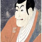 7345.Portrait of Japanese man.close up.holding hands.POSTER.art wall decor