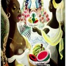 8071.Black women with fruit baskets horning cuban saint.POSTER.art wall decor