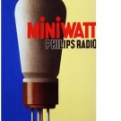 7431.Miniwatt.phillips radio.brown bottle.speker.POSTER.art wall decor