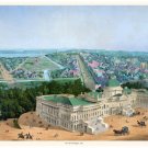 8912.Capital building.washington around 1852.POSTER.art wall decor graphic art