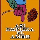 8247.Asi empieza el amor.czech film.man with rose.POSTER.movie decor.graphic art