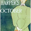 8170.Harper's October.Convervative woman with coat and hat.POSTER.art wall decor 8170.Harper's October.Convervative woman with coat and hat.POSTER.art wall decor