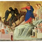 9118.Good versus evil.Saint talking to demon.POSTER.decor Home Office art