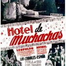 7309.Hotel de Muchachas.pototo sitting with bartender.POSTER.art wall decor