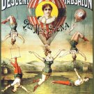 6390.Descente d'absalon.par miss stena.hot air balloon.POSTER.Home Office art