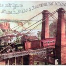 9151.Nigara falls and suspension bridge.direct.POSTER.decor Home Office art