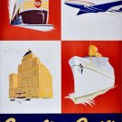 2864.Canadian flag Train Ship Travel POSTER.Home Room Office Wall art decor
