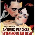 7308.El veneno de un beso.man kisses woman on her deathbed.POSTER.art wall decor