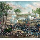 9050.Battle of Cold Harbor.soldiers at war.POSTER.decor Home Office art