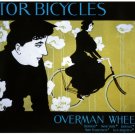 6935.Victor bicycles.overman wheel co.woman riding bike.POSTER.art wall decor