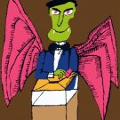 8555.Filminutos.vampire with pink wings.envelope.POSTER.movie decor graphic art