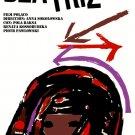 8268.Beatriz.polish film.rustic drawing of woman.POSTER.movie decor.graphic art