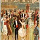 9881.Fanny rice at the french Ball.costumed people.POSTER.home decor graphic art