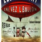 9509.Eden-concert.Red Hot air balloon.floatig.POSTER.decor Home Office art
