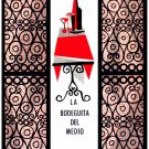 7669.La bodeguita del medio.table dressed for wine.glasses.POSTER.art wall decor