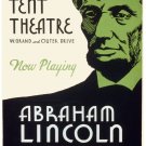 7480.Abraham Lincoln.the great commoner.big tent theatre.POSTER.art wall decor