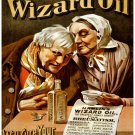 7917.Hamlin's wizard oil.old man and woman drink oil.POSTER.art wall decor 7917.Hamlin's wizard oil.old man and woman drink oil.POSTER.art wall decor