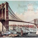 9150.Mulford Gary & Conklyn.suspension bridge.POSTER.decor Home Office art