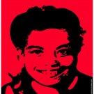 8121.Solidarity with angela davis.portrait of young girl.POSTER.art wall decor