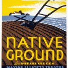 9894.Native ground.WPA federal theater presents.POSTER.home decor graphic art
