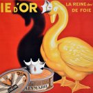 2239. L'oie D'or creme Advertising Art Decoration POSTER. Home Graphic Design.