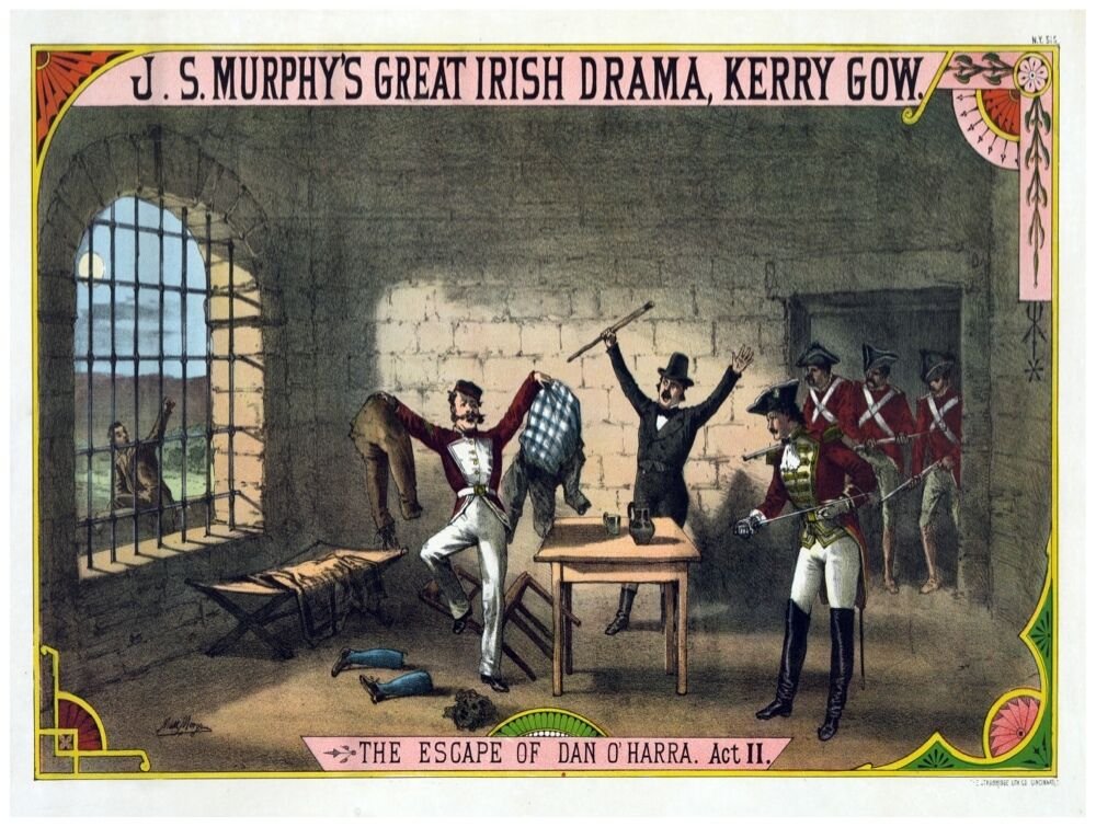 9082.JS Murphy's great irish drama.kerry gow.POSTER.decor Home Office art