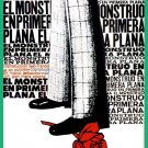 9176.El monstruo on primera plana.italian french.POSTER.decor Home Office art