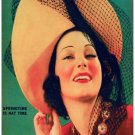 9567.Spring time is hat time.woman with hat.POSTER.decor Home Office art