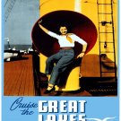 7918.Canadian pacific.cruise the great lakes.woman smiling.POSTER.art wall decor