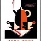 4337.100% pyro expresso.coffee and cups on tray.POSTER.decor Home Office art 4337.100% pyro expresso.coffee and cups on tray.POSTER.decor Home Office art