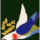 9319.Terror en el bosque.English film.dead bird.POSTER.decor Home Office art