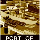 9592.Port of philadelphia.boats docked in port.POSTER.decor Home Office art