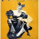 9869.Parisian windows.the widow.woman dancing.POSTER.home decor graphic art